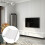 Living And Home Modern Grey Striped Emboss Non-Woven Wallpaper 9.5M 2