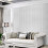 Living And Home Modern Grey Striped Emboss Non-Woven Wallpaper 9.5M 1