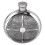 6oz Round Pewter Hip Flask with Intricate Celtic Design 2