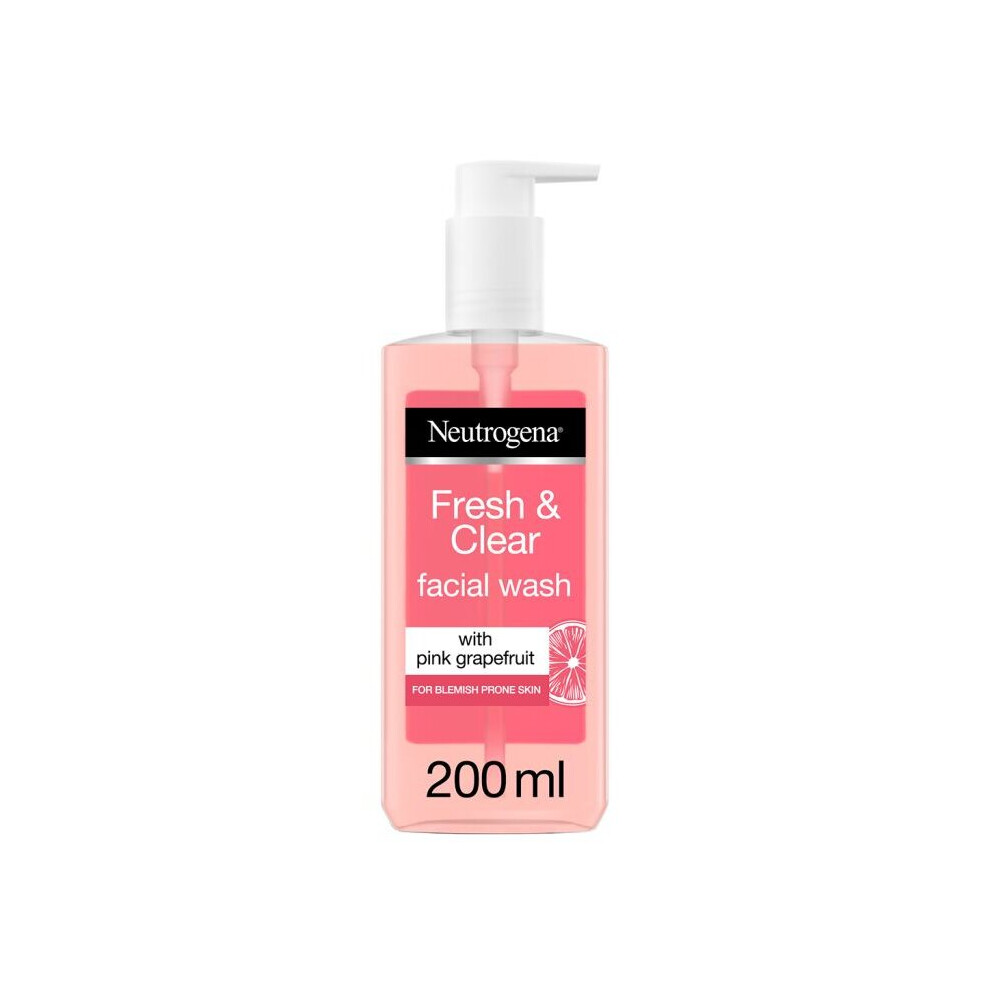 Neutrogena Fresh And Clear Facial Wash With Pink Grapefruit 200ml
