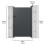 BillyOh (100x158cm) BillyOh Nova Aluminium Garden Gate 6