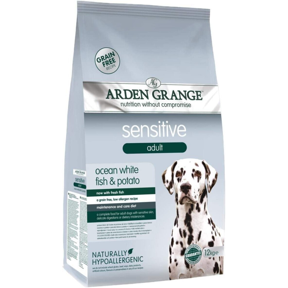 Arden Grange Sensitive Adult Ocean White Fish & Potato 12kg