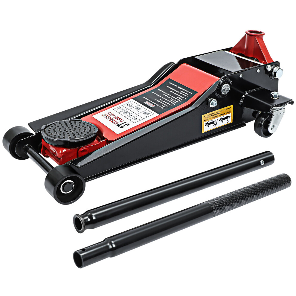 3T Hydraulic Trolley Floor car Jack for Van Car Caravan Van