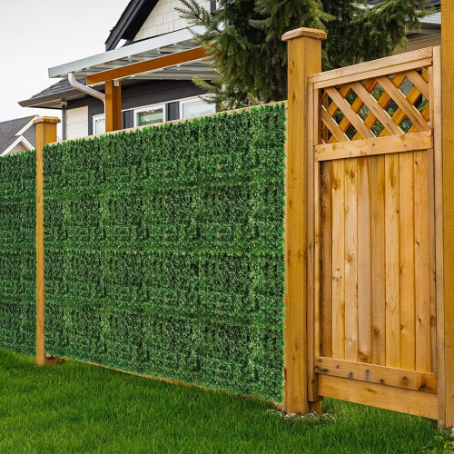 3M Artificial Hedge Ivy Leaf Garden Fence Wall Privacy Screening 2