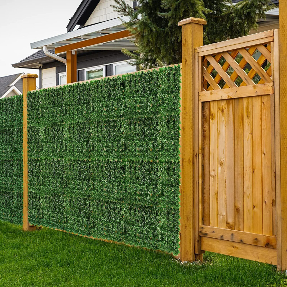 Gr8 Garden 3M Artificial Hedge Ivy Leaf Garden Fence Wall Privacy Screening