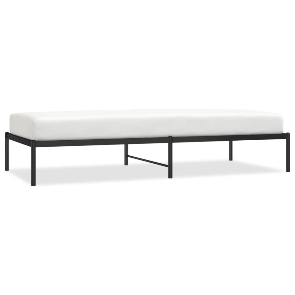 Vidaxl (Without Headboard, 90 X 200 Cm) Metal Bed Frame With Headboard Bedroom Metal Platform Bed Base Bedstead