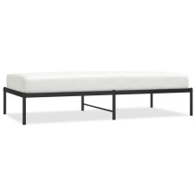 (without headboard, 90 x 190 cm) vidaXL Metal Bed Frame with Headboard Bedroom Metal Platform Bed Base Bedstead