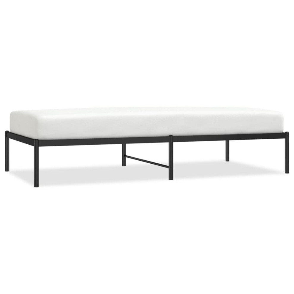Vidaxl (Without Headboard, 90 X 190 Cm) Metal Bed Frame With Headboard Bedroom Metal Platform Bed Base Bedstead