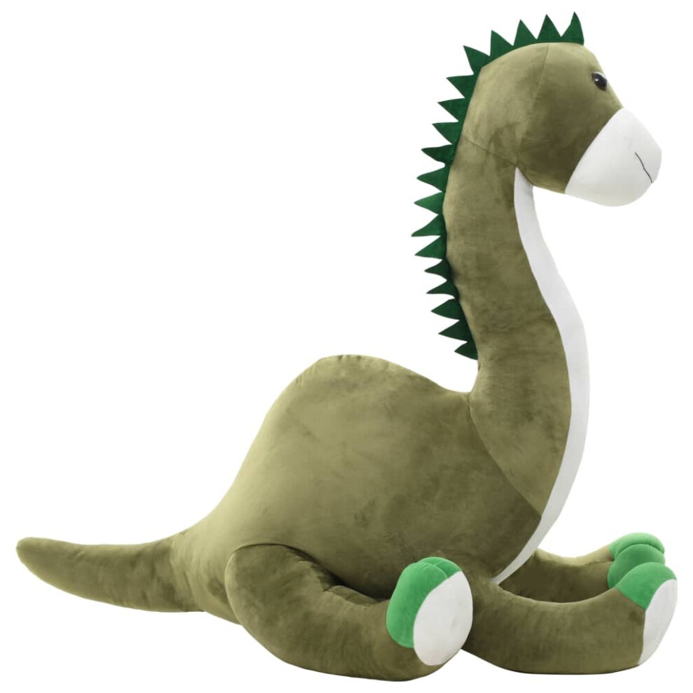Vidaxl Dinosaur Brontosaurus Cuddly Toy Plush Stuffed Animal Doll Gift Green