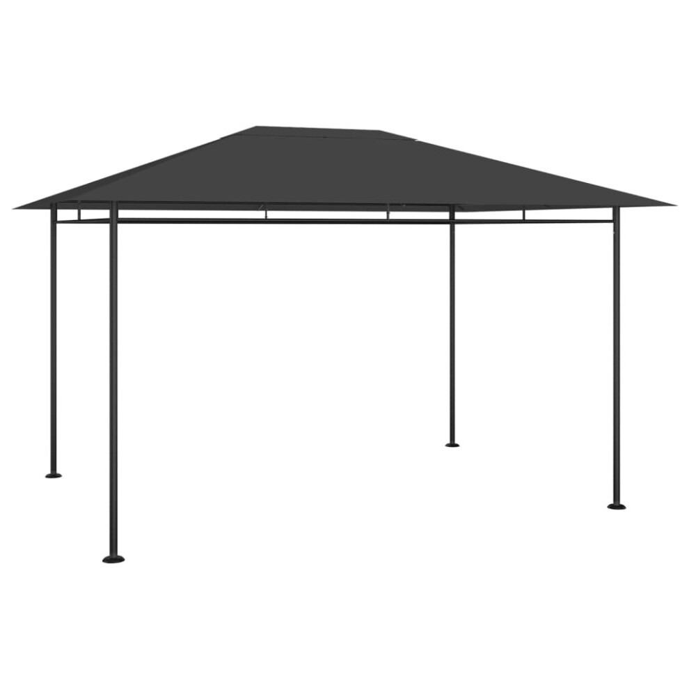 vidaXL Gazebo 384x281x270 cm Anthracite 180 g/mÂ² Outdoor Structure Canopy