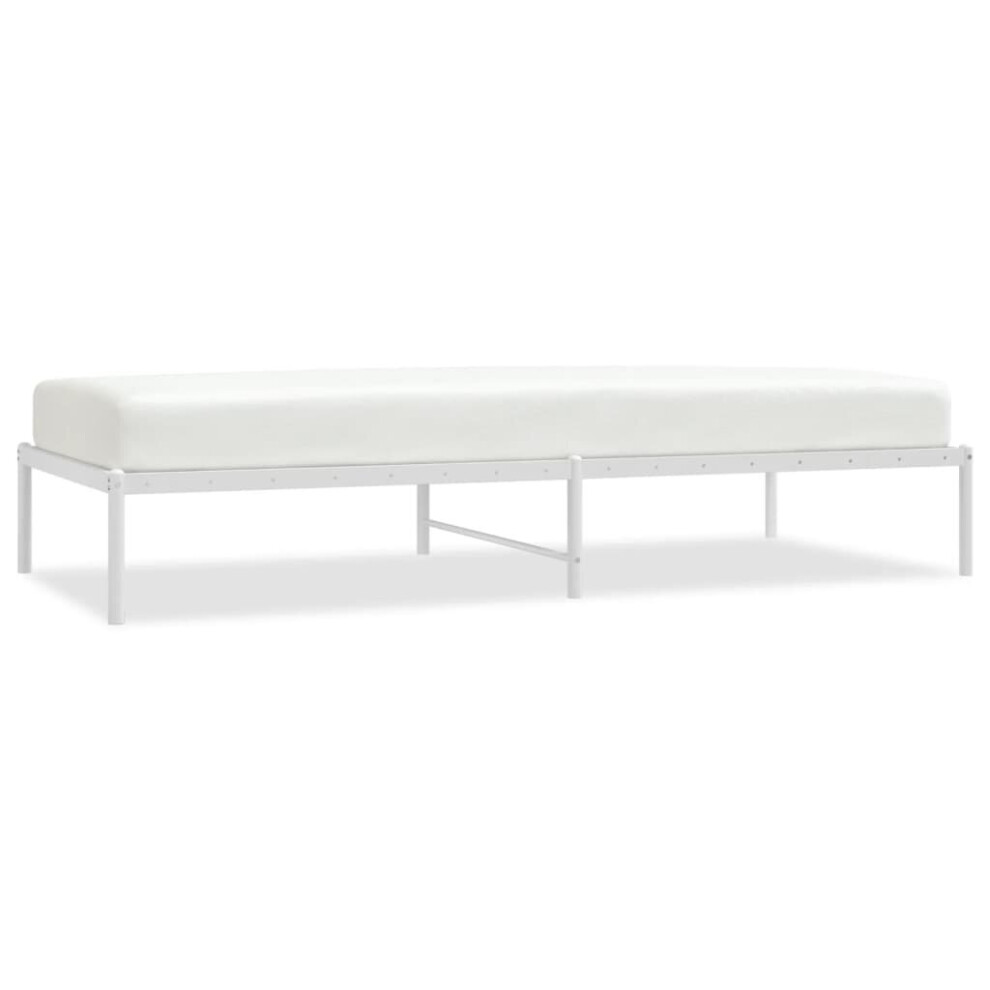 Vidaxl (90 X 200 Cm, Without Headboard) Metal Bed Frame With Headboard Bedroom Metal Platform Bed Base Bedstead