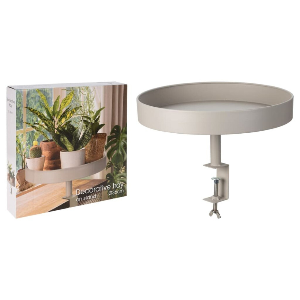 H and S Collection Decorative Tray Decor Plant Flower Pot Tray with Clamp Sand