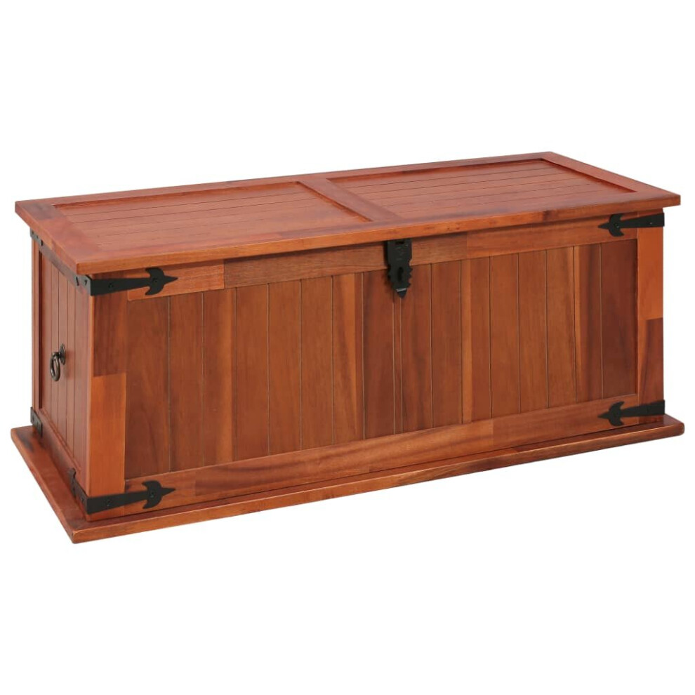 vidaXL Solid Acacia Wood Storage Chest 90x45x40cm Cabinet Trunk Organiser Box