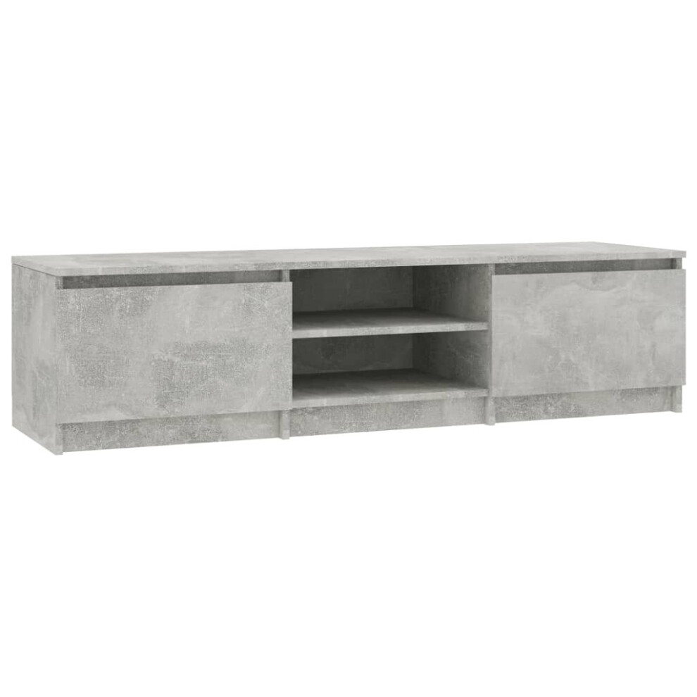 Vidaxl Tv Cabinet Engineered Wood Concrete Grey Tv Unit Media Centre Sideboard