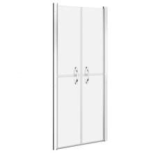 vidaXL Shower Door Frosted ESG 91x190 cm Enclosure Screen Bath Cabin Bathroom