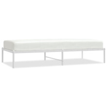 (90 x 190 cm, without headboard) vidaXL Metal Bed Frame with Headboard Bedroom Metal Platform Bed Base Bedstead
