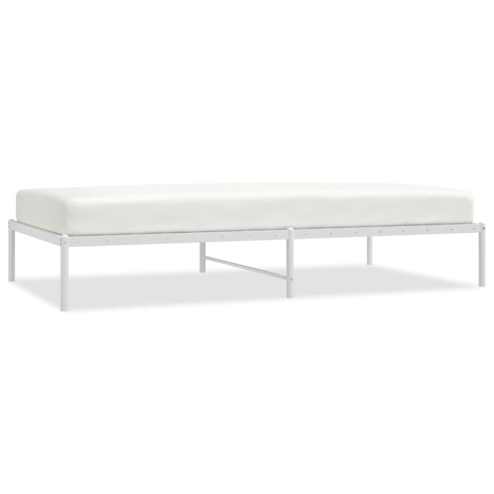 Vidaxl (107 X 203 Cm, Without Headboard) Metal Bed Frame With Headboard Bedroom Metal Platform Bed Base Bedstead