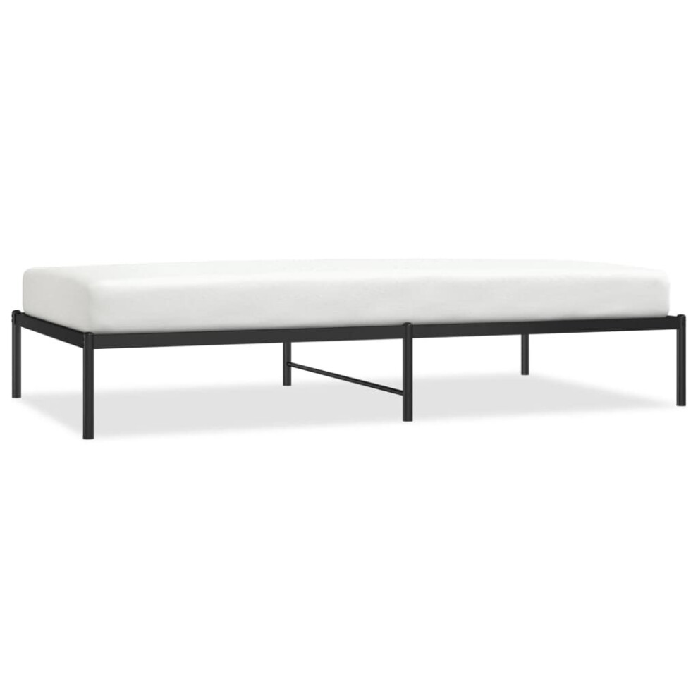 Vidaxl (Without Headboard, 107 X 203 Cm) Metal Bed Frame With Headboard Bedroom Metal Platform Bed Base Bedstead