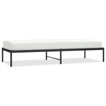 (without headboard, 80 x 200 cm) vidaXL Metal Bed Frame with Headboard Bedroom Metal Platform Bed Base Bedstead