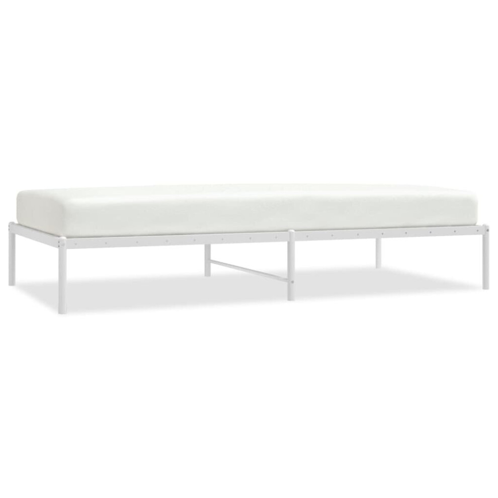 Vidaxl (100 X 200 Cm, Without Headboard) Metal Bed Frame With Headboard Bedroom Metal Platform Bed Base Bedstead