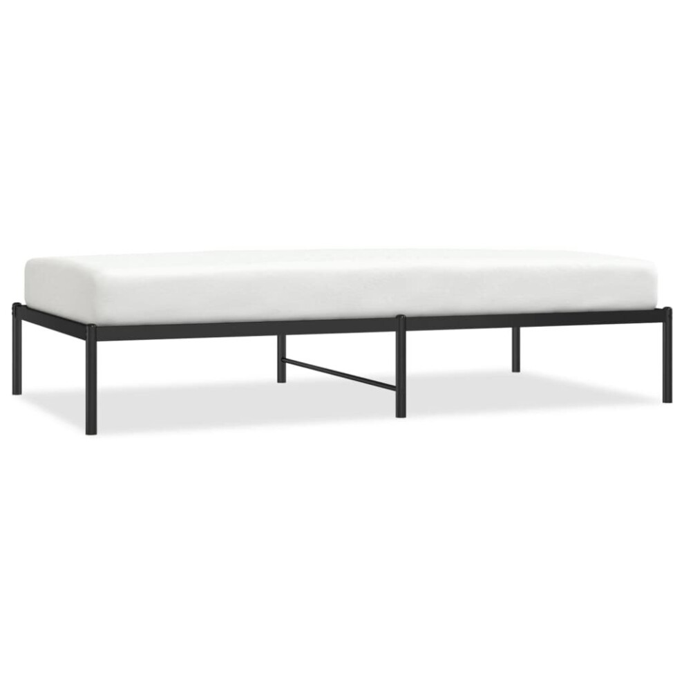 Vidaxl (Without Headboard, 100 X 190 Cm) Metal Bed Frame With Headboard Bedroom Metal Platform Bed Base Bedstead