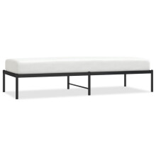 (without headboard, 75 x 190 cm) vidaXL Metal Bed Frame with Headboard Bedroom Metal Platform Bed Base Bedstead