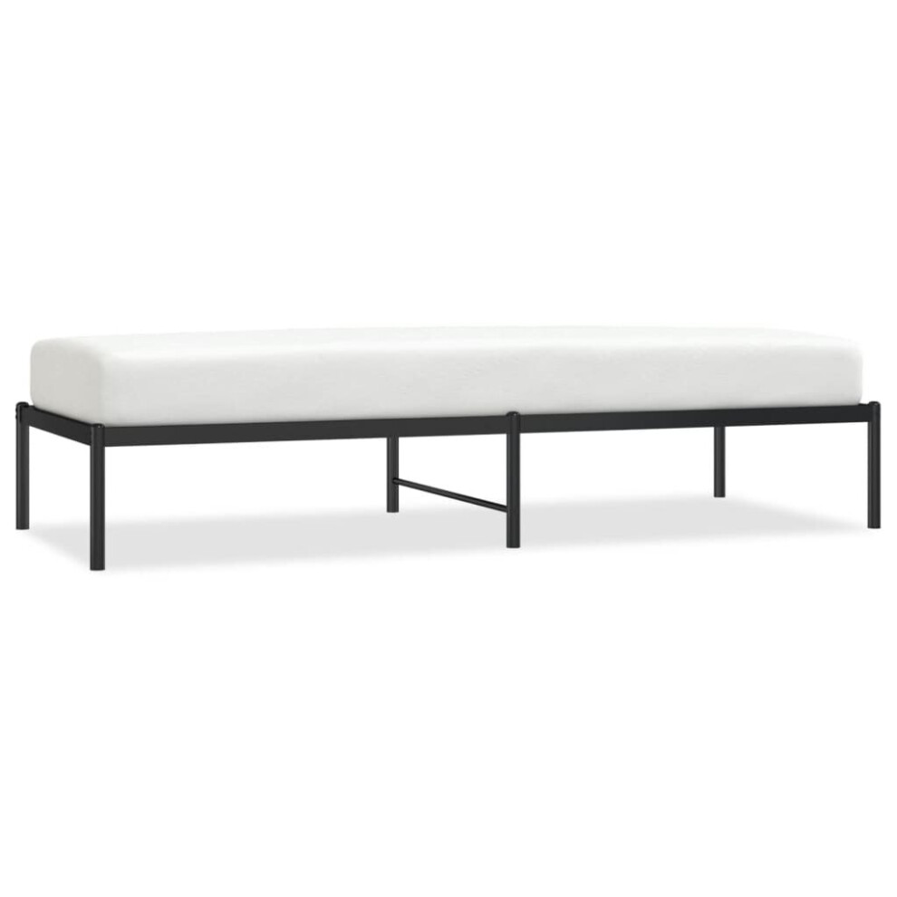 Vidaxl (Without Headboard, 75 X 190 Cm) Metal Bed Frame With Headboard Bedroom Metal Platform Bed Base Bedstead
