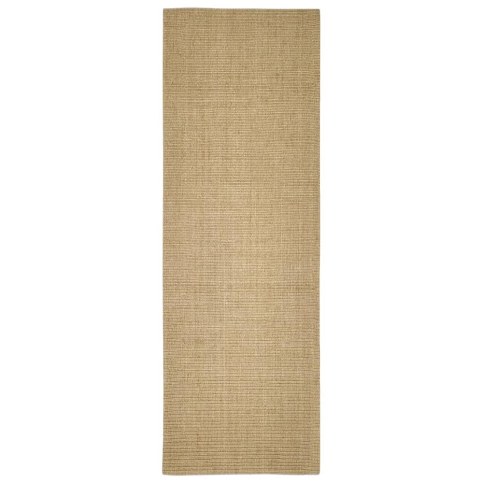Vidaxl (Natural, 100 X 300 Cm) Rug Home Indoor Area Rug Floor Mat Floor Carpet Runner Natural Sisal