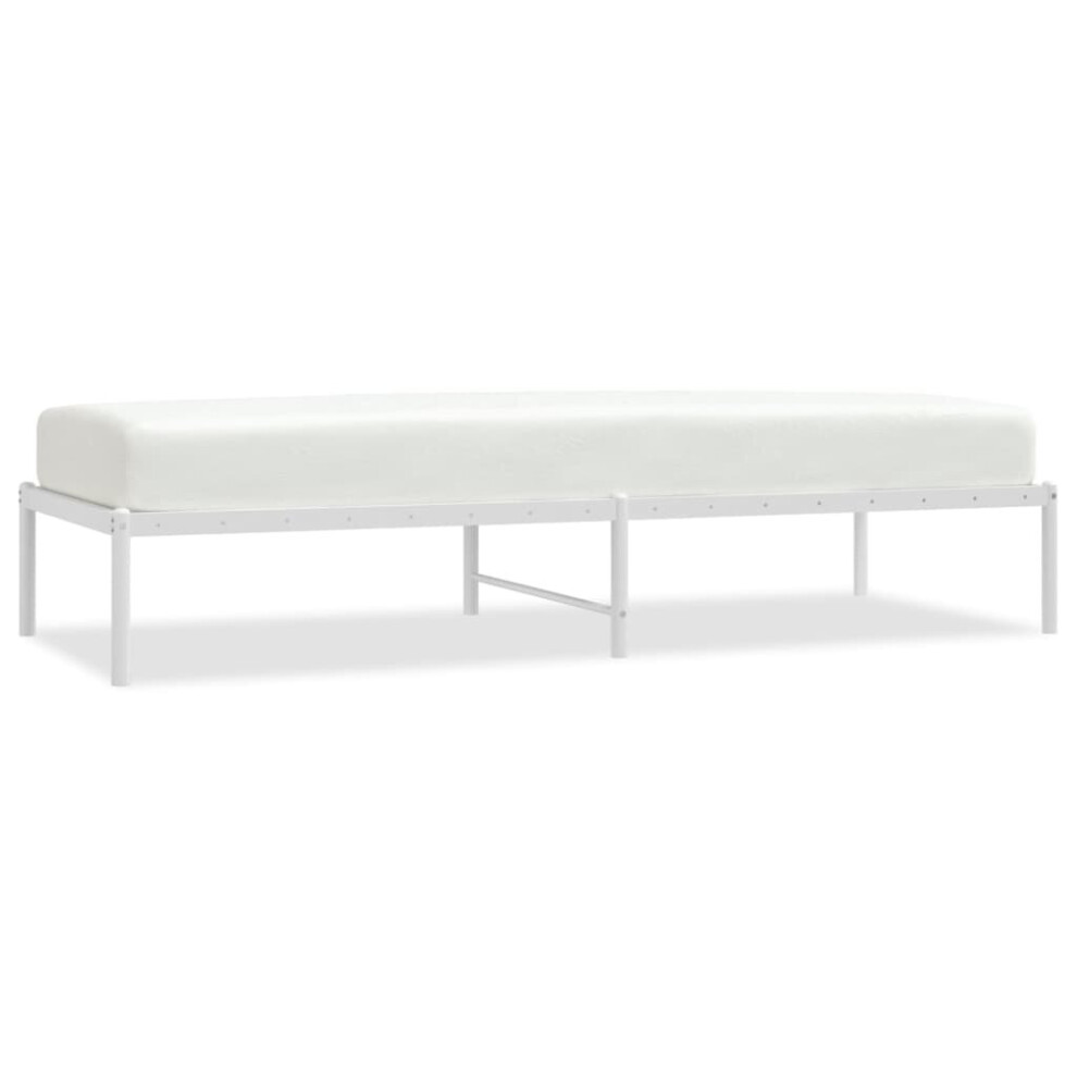 Vidaxl (75 X 190 Cm, Without Headboard) Metal Bed Frame With Headboard Bedroom Metal Platform Bed Base Bedstead