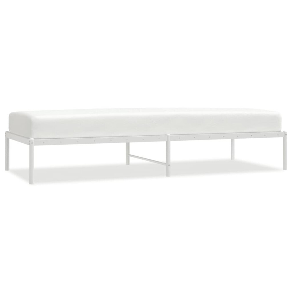Vidaxl (80 X 200 Cm, Without Headboard) Metal Bed Frame With Headboard Bedroom Metal Platform Bed Base Bedstead
