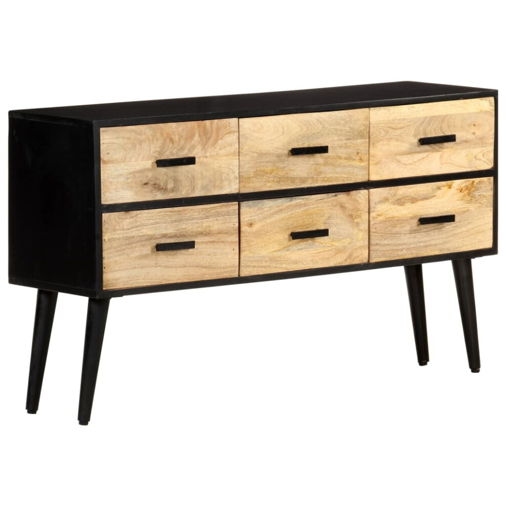 Vidaxl Solid Mango Wood Sideboard Wooden Home Organiser Storage Side Cabinet