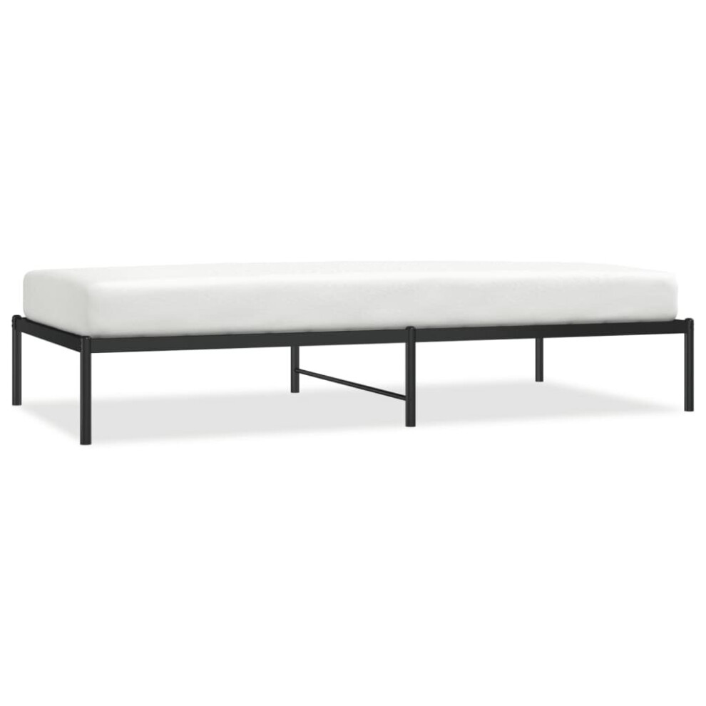 Vidaxl (Without Headboard, 100 X 200 Cm) Metal Bed Frame With Headboard Bedroom Metal Platform Bed Base Bedstead