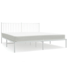 (219 x 187 x 90.5 cm, with headboard) vidaXL Metal Bed Frame with Headboard Bedroom Metal Platform Bed Base Bedstead
