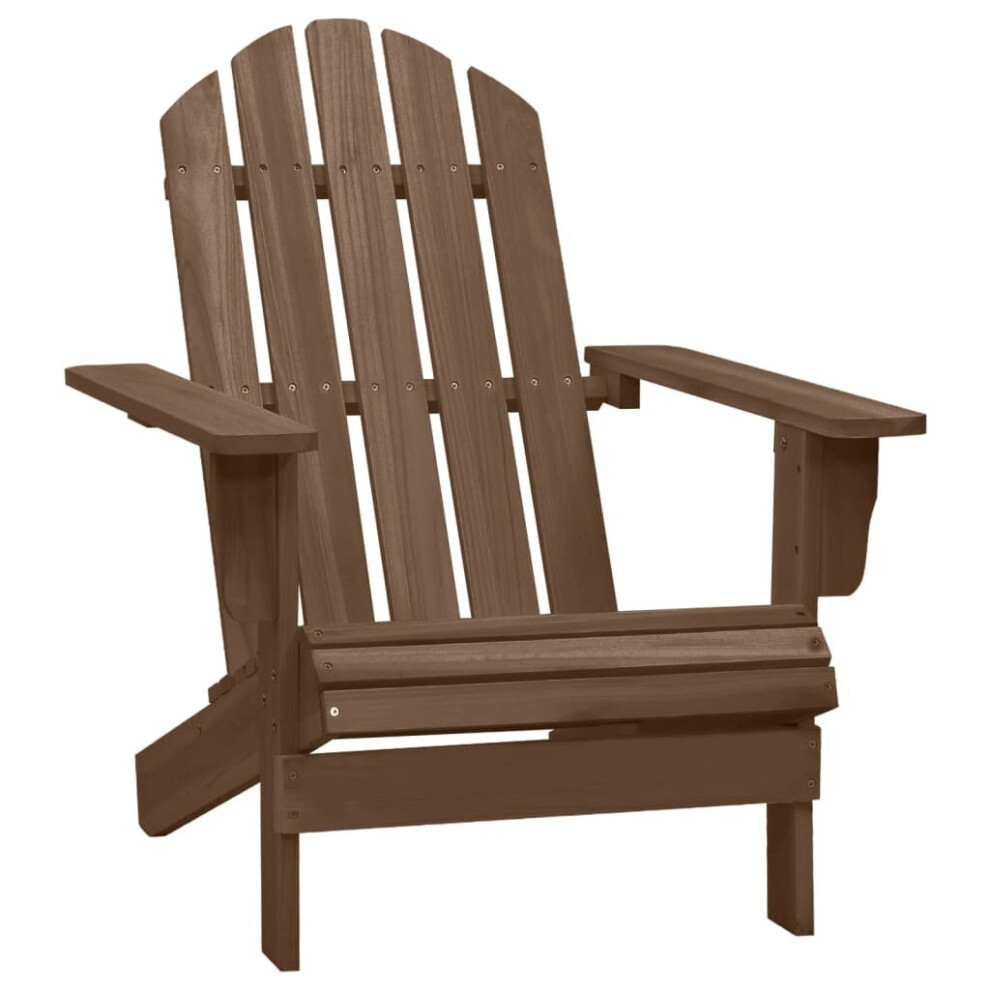 Vidaxl Garden Chair Wood Brown Outdoor Patio Relaxing Lounge Armchair Seating