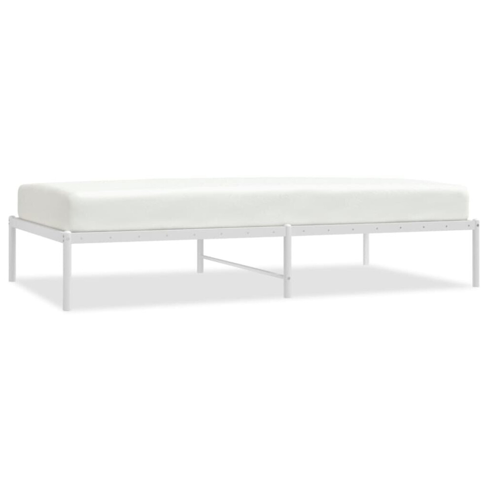 Vidaxl (100 X 190 Cm, Without Headboard) Metal Bed Frame With Headboard Bedroom Metal Platform Bed Base Bedstead