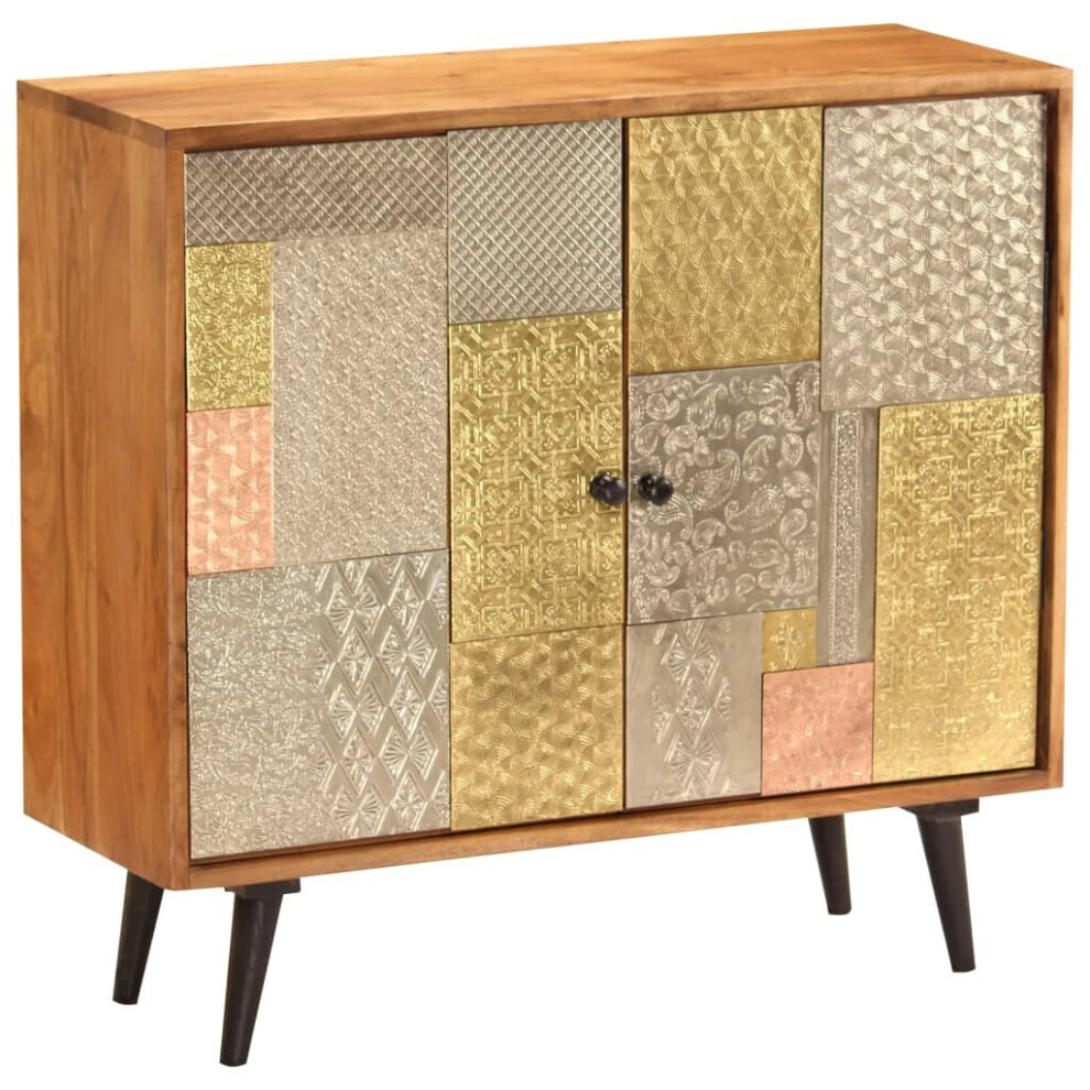 Vidaxl Solid Acacia Wood Sideboard Storage Cabinet Organiser Cupboard Unit
