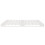 VidaXL vidaXL Solid Wood Pine Bed Frame White 200x200 cm Wooden Bed Base Bedstead 8