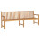 VidaXL vidaXL Gartenbank 228 cm Massivholz Teak 1