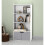 URBN Living (White, Grey) 4 Tier Wooden Bookcase with Doors Shelving Cabinet 1