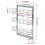 VidaXL vidaXL 3-Tier Pull-out Kitchen Wire Basket Silver Storage Basket with shelves 12