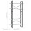 VidaXL vidaXL 5-Tier Book Cabinet White Engineered Wood Office Storage Rack Bookcase 3