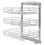 VidaXL vidaXL 3-Tier Pull-out Kitchen Wire Basket Silver 47x35x56cm Rack Organiser 3