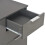 VidaXL vidaXL Sideboard High Gloss Grey Engineered Wood Drawer Cabinet Organiser 7