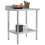 VidaXL vidaXL Kitchen Work Table with Backsplash 80cm Stainless Steel Workbenches 3