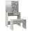 VidaXL vidaXL Dressing Table Set with LED Concrete Grey Engineered Wood Makeup Table 4