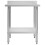 VidaXL vidaXL Kitchen Work Table with Backsplash 80cm Stainless Steel Workbenches 4