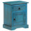 VidaXL vidaXL Solid Mango Wood Bedside Table 40x30x50cm Blue Bedroom Nightstand Unit 13