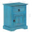 VidaXL vidaXL Solid Mango Wood Bedside Table 40x30x50cm Blue Bedroom Nightstand Unit 14