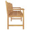 VidaXL vidaXL Gartenbank 228 cm Massivholz Teak 3