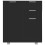VidaXL vidaXL Sideboard High Gloss Black Engineered Wood Drawer Cabinet Organiser 4
